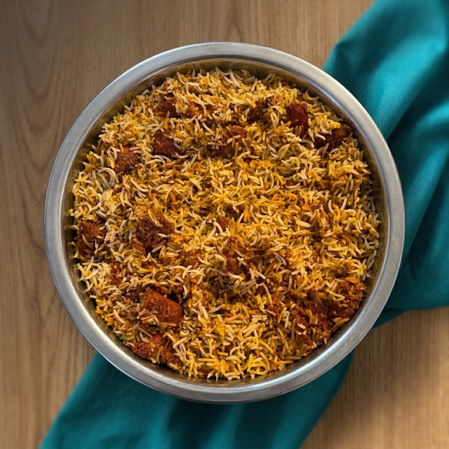 Bucket Boneless Chicken Biryani.