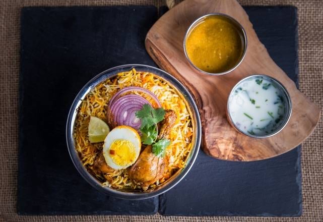 Bucket Chicken Dum Biryani.