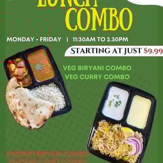 Lunch Veg curry  Combo